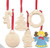 Fun Express Paint your own ceramic patterned Christmas ornaments- 1 dozen