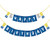 Gaming Happy Birthday Banner Game Party Supplies Decorations with Blue Birthday Flags