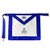 FunYan Master Mason Masonic Apron Senior Deacon Blue Ribbon Border