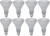 GE Lighting 65-Watt 580-Lumen R30 Floodlight Bulb, Soft White, (8 Pack)