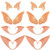 WILLBOND 8 Pairs Elf Ears Goblin Ears Latex Fairy Ears Soft Pointed Ears for Cosplay Halloween Party Costume Supplies
