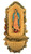 Our Lady of Guadalupe Virgin Mary Icon Resin Holy Water Font, 10 Inch