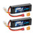 Zeee 3S 11.1V 2200mAh 50C RC LiPo Battery with Deans and XT60 Plug for RC Airplane Heli UAV Drone FPV RC Evader BX Car RC Truggy RC Truck (2 Packs)