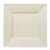 Lillian Tablesettings 10 Count Square Plastic Dinner Plates, 9.5", Cream