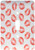 3dRose LSP_56711_1"Flirty Hot Lips Pattern-Red Lipstick Kiss Marks Design on White-Girly Romantic and Stylish Single Toggle Switch