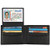 Wallet for Men-Genuine Leather RFID Blocking Bifold Stylish Wallet With 2 ID Window (Black-Pebble Leather)