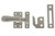 idh by St. Simons 21014-015 Professional Grade Quality Solid Brass Large Casement Fastener Satin Nickel