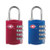 TSA Approved Luggage Lock - 4 Digit Combination Padlock for Travel Luggage Backpack Bag Suitcase Lockers Lock - Pack of 2 (Blue Red)
