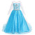Snow Queen Princess Elsa Costumes Birthday Party Halloween Costume Dress Up for Little Girls 3-12 Years(Blue,8-10 Years Height 55"(140cm))
