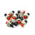 GooTon 2 Terminals 1A 250VAC /3A 125VAC SPST Momentary Mini Push Button Switch RED 10Pcs