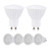 GU10 LED Bulbs Dimmable LED GU10 Base Flood Light Bulbs 3W 300 Lumens 4000K Natural White,25W Halogen Bulbs Equivalent,120 Degree Wide Flood Recessed Ceiling Track Lighting Home Decor Lights - 6 Pack