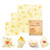 Beeswax Wrap 3 Pack, Eco Friendly Reusable Food Wraps, Sustainable, Washable, Biodegradable, Plastic Free Food Storage - 1 Small, 1 Medium, 1 Large
