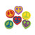 Fun Express - Peace Sign Erasers - Stationery - Pencil Accessories - Erasers - 24 Pieces