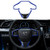 Thenice for 10th Gen Civic ABS Plastic Steering Wheel Trims Interior Decaration Sticker for 2016 2017 2018 2019 Honda Civic (Blue)