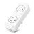 Mini WiFi Smart Plug, Dual Outlet Compatible With Alexa, Echo, Google Home and IFTTT, INLIFE 2 in 1 Remote Control Smart Socket with Timer Function, No Hub Required