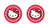 Hello Kitty Heavy Duty Rubber Auto Cup Coaster 2 pc by Hello Kitty
