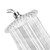 Rainfall Shower Head,Isightguard 8" Luxury Chrome Fixed Rain Showerhead,Rainfall Spray Relaxation and Spa for High Water Pressure and Flow, Stainless Steel Rainfall Shower Head