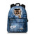 JBS-NO.1 Cute Cats Backpack for Teen Girls,Canvas BookBags for School (Blue1)