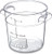 Carlisle 1076107 StorPlus Polycarbonate Round Food Storage Container, 1 Quart, Clear