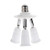 Jiayouy E27 Socket Adapter 3 in 1 Moving-Head Bulb Adapter Holder E27 Screw Base Lamp Socket Splitter E27 TO 3E27