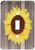 3dRose lsp_181827_1 Wood Image with Sunflower Single Toggle Switch