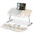 Laptop Stand Desk Table for Bed with Tablet Holder Slot, Bingkers Foldable Standing Bed Trays Lap Desk for Laptop and Write in Sofa Couch, Portable Adjustable Laptop Bed Stand Bed Desk