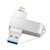 iPhone Lightning USB Flash Drive, JUANWE 32GB Dual iOS iPad USB Flash Drive, USB 3.0 Lightning External Storage Memory Stick Compatible iPhone iPad MacBook and PC - Silver