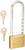 Brinks 671-50061 Home Security Commercial 50mm Brass Solid Body Lock with Adjustable Shackle