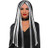 amscan 840378 Streaked Witch Wig, One Size, Multicolor