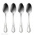 Oneida Chateau Fine Flatware Set, 18/8 Stainless, Set of 4 Teaspoons