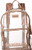 Rampage Womens Varsity Rampage Clear Backpack Pink One Size