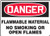 Accuform"Danger Flammable Material No Smoking Or Open Flames" Safety Sign, Dura-Fiberglass, 10 x 14 Inches (MSMK243XF)