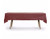 5 Pack, 54" x 108" Brown Rectangular Plastic Table Cover, Plastic Table Cloth Reusable (PEVA) (Brown)
