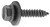 50 M4.2-1.41 X 20mm Hex Washer Head Sems Screw