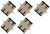 Fiber Optic Cable Adapter Coupler SC-SC Duplex Multimode 5 Pack