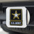 FANMATS NCAA Army Black Knights Hitch Cover with Color Emblemchrome Hitch Cover with Color Emblem, Chrome, One Size
