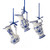 Kurt Adler 4" Porcelain Delft Blue Pot Ornament 3/A
