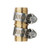 Orbit 2 Pack 3/4 Inch Brass Shank Water Hose Repair Mender with Clamp