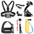 SOOCOO Action Camera Accessories Kit for Campark ACT74 Crosstour CT7000 DBPOWER EX5000 N6 AKASO EK7000 FITFORT EKEN H9R APEMAN MGcool ODRVM TEC.BEAN DROGRACE SOOCOO S100 Pro/C30 Cameras Action Camera