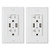 BN-LINK In-Wall Outlet with USB Ports, Dual Power Wall Outlet and Dual 4.8A High Speed 2 Plug 2 USB Charger with 20A 125VAC Tamper Resistant, White Wall Plate Included, UL Listed (2 PACK - WHITE)