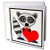3dRose Greeting Cards, Raccoon has My Heart, Set of 6 (gc_6085_1)