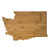 Totally Bamboo Washington State Shaped Bamboo Serving and Cutting Board
