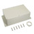 LeMotech Waterproof Dustproof IP65 ABS Plastic Junction Box Universal Electric Project Enclosure Pale Gray and Fixed Ear 9.06"x5.9"x3.43"(230mmx150mmx87mm)