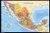 Trends International Map-Mexico Mount Bundle Wall Poster, 22.375" x 34"