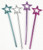 Rhode Island Novelty Metallic Mini Princess Star Wands - Dozen