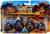 Hot Wheels Monster Trucks Demolition Doubles Giant Wheels Rodger Dodger Vs Dodge Charger R/T