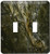 3dRose lsp_112134_2 Rainforest Green Marble Print Double Toggle Switch