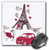 3dRose LLC 8 x 8 x 0.25 Inches Mouse Pad, Paris in Pink Cartoon (mp_38410_1)