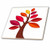 3dRose ct_200314_3 A Stylistic Autumn Tree-Ceramic Tile, 8-Inch