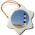 3dRose orn_93245_1 Bodie Island Lighthouse, Cape Hatteras, Nc-Us34 Dfr0030-David R Frazier-Snowflake Ornament, 3-Inch, Porcelain